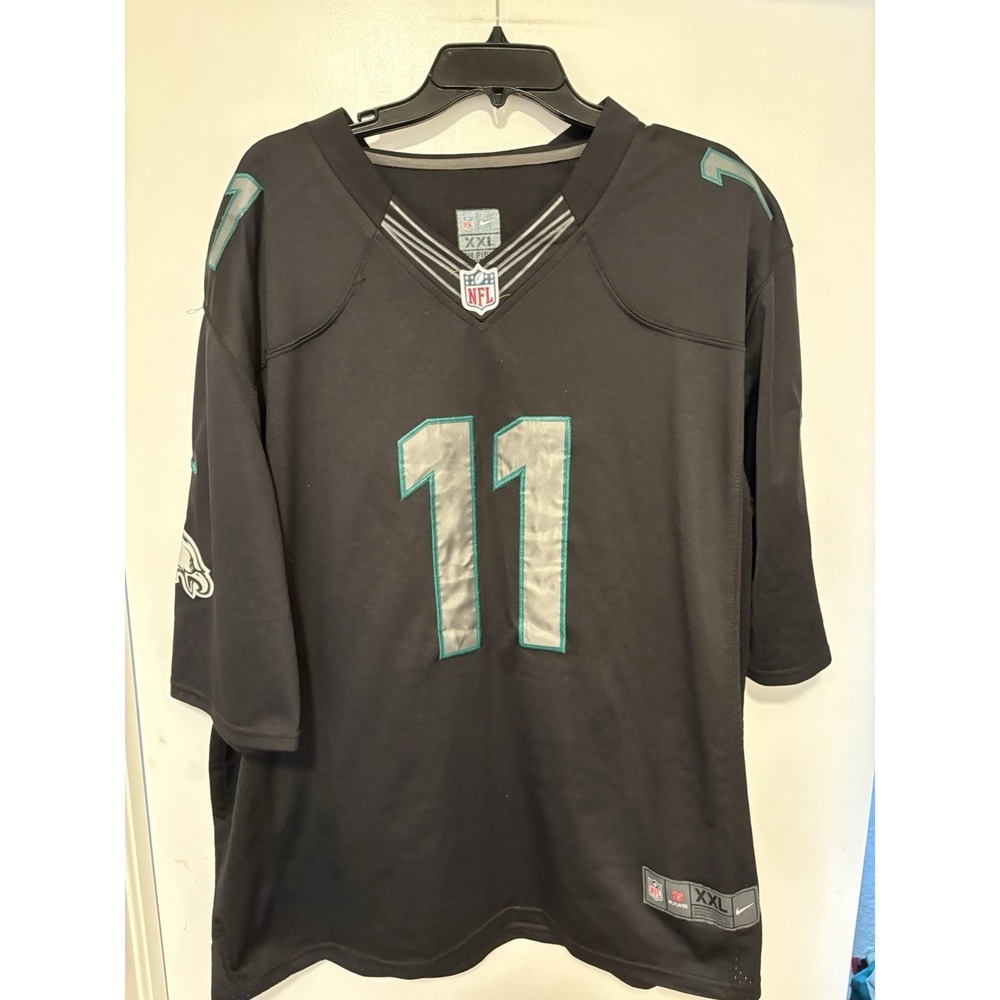 Nike NFL Philadelphia Eagles #11 Men's Jersey Size 2XL On Field Carson Wentz